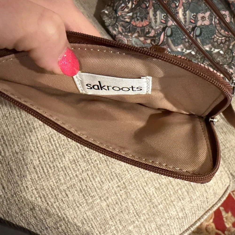 Sakroots Crossbody Bag + Wallet Set Boho Floral Print Adjustable Strap BNNU - Picture 10 of 14